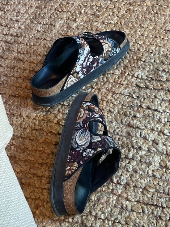 Birkenstock Shoes - Birkenstock Arizona Pap Platform Sandals WMS SZ 10 Brocade Flex Platform Boho